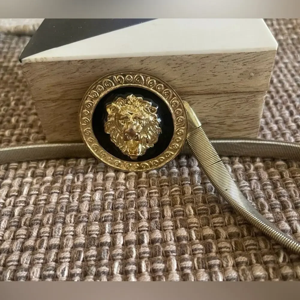 Gold and Black Medallion Belt